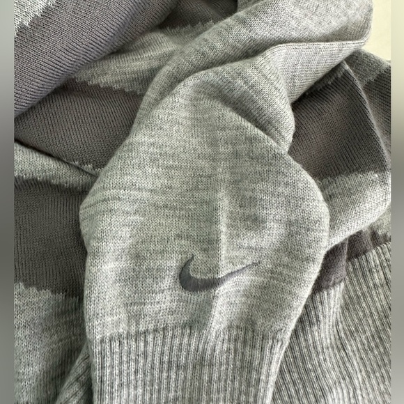 Nike Golf Tour Performance Striped Gray Merino Wool 1/4 Zip Sweater SZ XXL - Picture 4 of 4